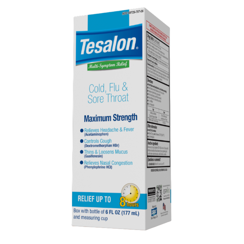Tesalon Adult Cold, Flu & Sore Throat syrup
